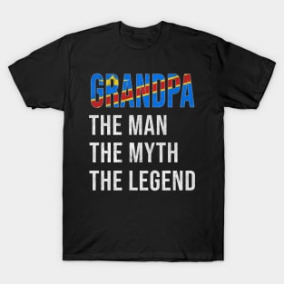 Grand Father Congolese Grandpa The Man The Myth The Legend - Gift for Congolese Dad With Roots From  Democratic Republic Of Congo T-Shirt